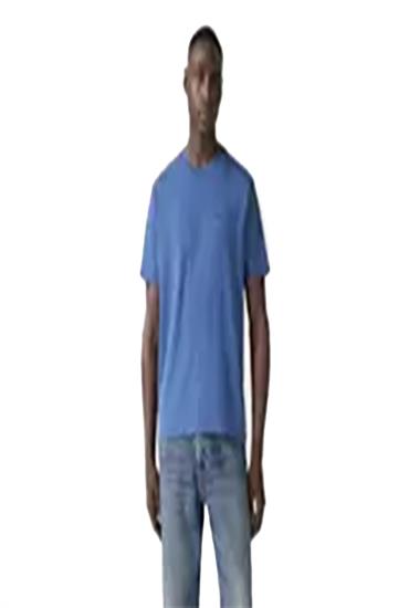 NON GRAPHIC TEES-TRUE INDIGO MID INDIGO JERSEY